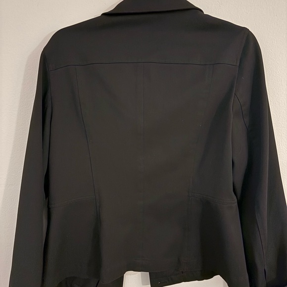 Talbots Blazer Deep Rich Black Women's Jacket Size 8 Vintage tag - Picture 7 of 10